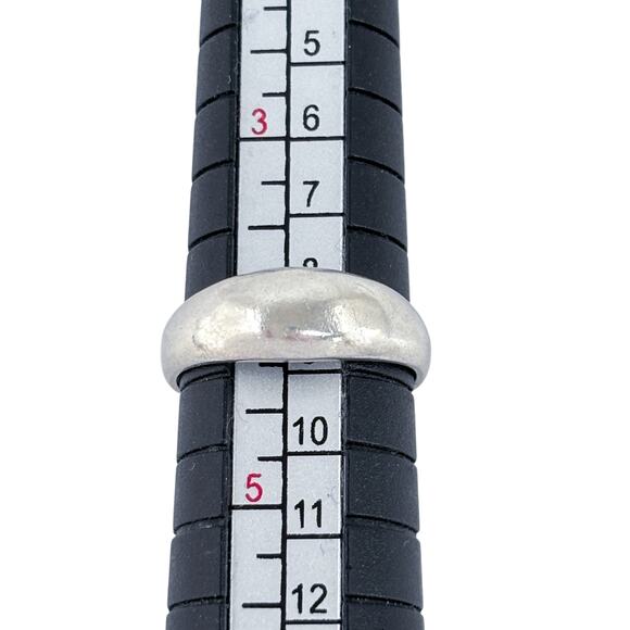 Domed Open Back Toe Ring | Vintage Thai Sterling Silver 925 | Size 4 - Picture 10 of 12